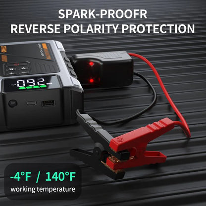 Roadspark Depot™ Portable Jump Starter with Air Compressor