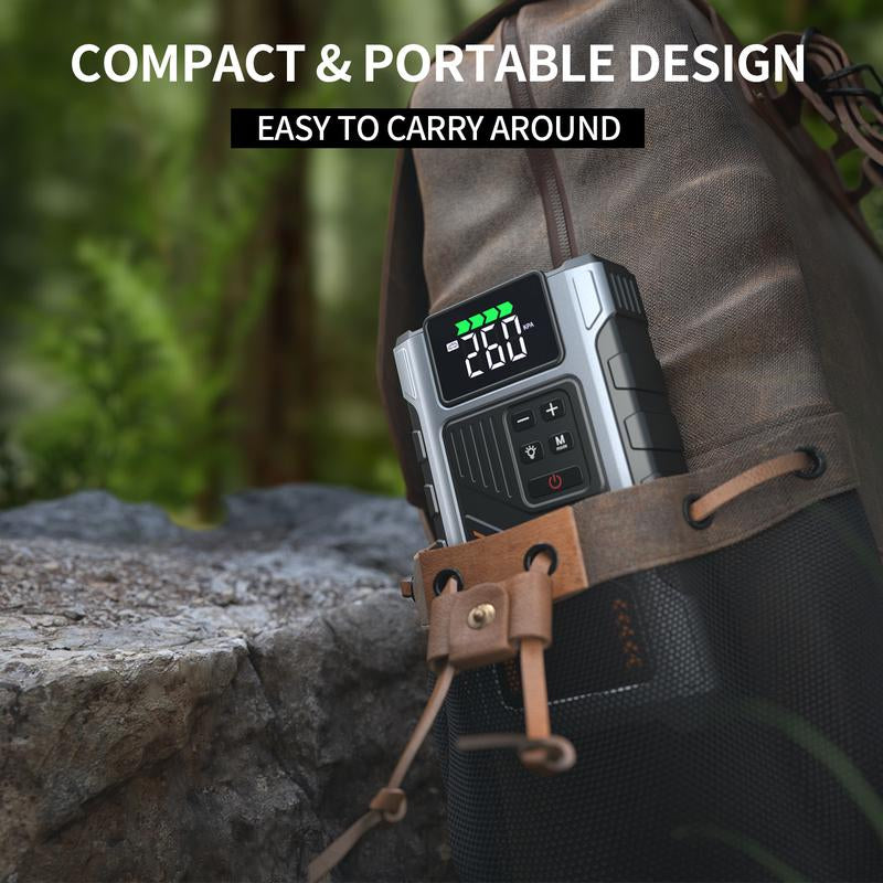 Roadspark Depot™ Portable Jump Starter with Air Compressor