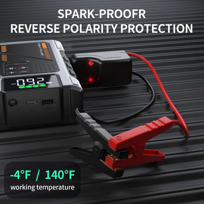 RoadSpark Depot™ Portable Jump Starter with Air Compressor